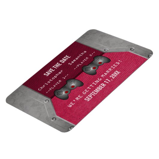 ビデオゲーム日付磁石を保存するピンク マグネット (左側)