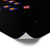 ビデオゲーム旧学校ゲーム80sヴィンテージゲーム ポスター (角)