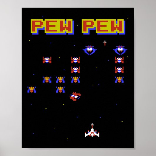 ビデオゲーム旧学校ゲーム80sヴィンテージゲーム ポスター (正面)