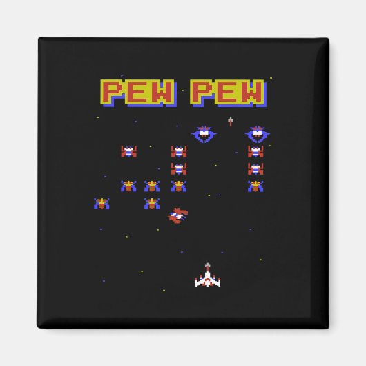 ビデオゲーム旧学校ゲーム80sヴィンテージゲーム マグネット (正面)