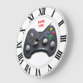 ビデオゲーム時間 ラージ壁時計 (傾斜)
