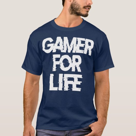ビデオゲーム用ライフティー用ゲーマー365ゲーマー Tシャツ (正面)