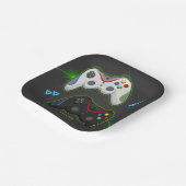 ビデオゲーム誕生日ゲーマーボーイ ペーパープレート (傾斜あり)