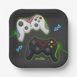 ビデオゲーム誕生日ゲーマーボーイ ペーパープレート