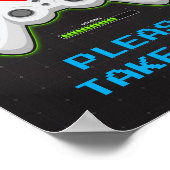 ビデオゲーム誕生日ゲーマー好意サイン ポスター (角)