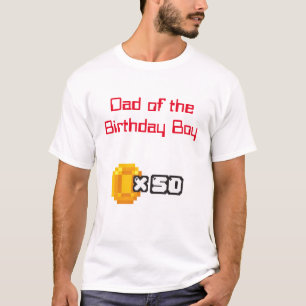 ビデオゲーム誕生日パパTシャツ Tシャツ