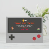 ビデオゲーム誕生日パーティーありがとう サンキューカード (スタンド正面)