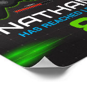 ビデオゲーム誕生日パーティーのサインボーイズ ポスター (角)