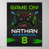 ビデオゲーム誕生日パーティーのサインボーイズ ポスター (正面)