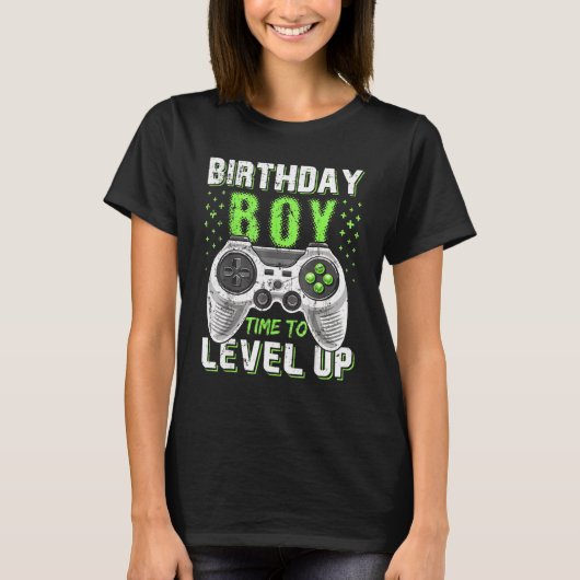 ビデオゲーム誕生日ボーイズ誕生日ボーイータイムへLev Tシャツ (正面)