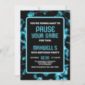 ビデオゲーム誕生日招待状 招待状 (正面)