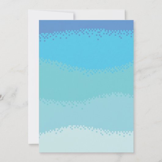 ビデオゲーム誕生日招待状 招待状 (裏面)