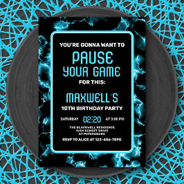 ビデオゲーム誕生日招待状 招待状