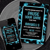 ビデオゲーム誕生日招待状 招待状