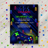 ビデオゲーム誕生日招待状 招待状