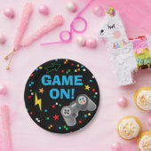 ビデオゲーム誕生日紙プレート ペーパープレート (パーティー)