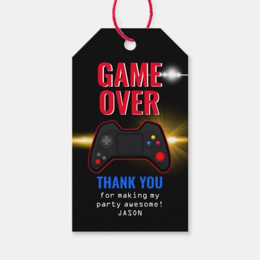 ビデオゲーム誕生日 ギフトタグ (正面)