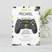 ビデオゲーム誕生日 招待状 (スタンド正面)