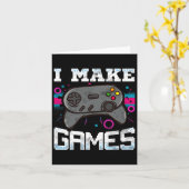 ビデオゲーム開発者ギフトのためのゲームを作る カード (黄色い花)