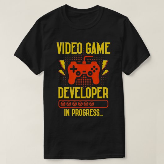 ビデオゲーム開発者プログラマゲームM Tシャツ (デザイン正面)