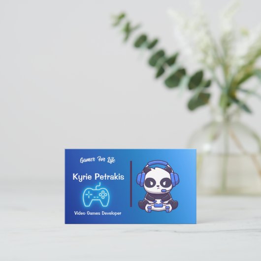 ビデオゲーム開発者 名刺 (スタンド正面)