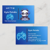 ビデオゲーム開発者 名刺 (正面/裏面)