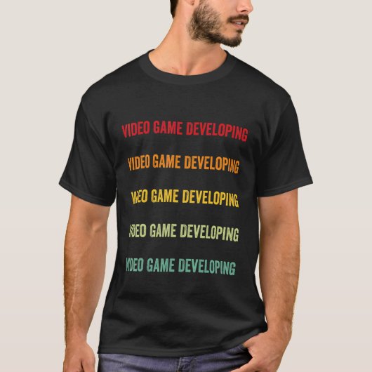 ビデオゲーム開発 ビデオゲーム開発 趣味 Tシャツ (正面)
