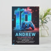 ビデオゲーム10歳の誕生日パーティー 招待状 (スタンド正面)