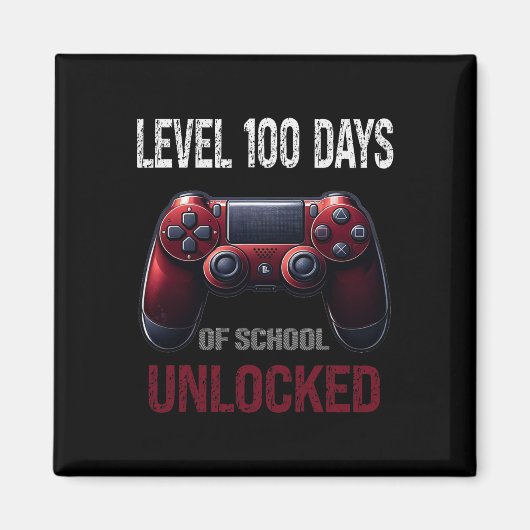 ビデオゲーム100日学校レベル100学校の日 マグネット (正面)