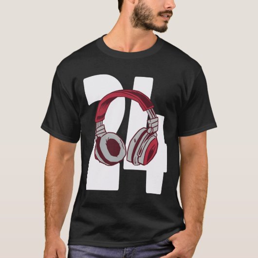 ビデオゲーム24誕生日ゲームギフト24年ゲーマー Tシャツ (正面)