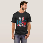 ビデオゲーム ウサギの卵 コスチューム イースター デー 男の子 子供 Tシャツ (正面フル)