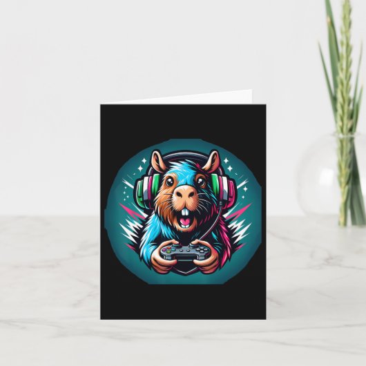 ビデオゲーム カピバラ ゲーミング カード (正面)