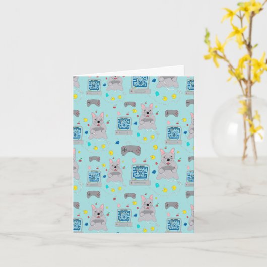 ビデオゲーム カード (黄色い花)