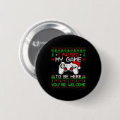 ビデオゲーム クリスマスアガリーハンター おもしろゲーマー ゲーム 缶バッジ (正面&裏面)