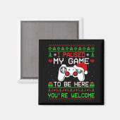 ビデオゲーム クリスマス アグリーセーター 面白い ゲーマー ゲーム マグネット (正面/裏面)