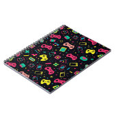 ビデオゲーム コントローラーのパターン ノートブック (左側)