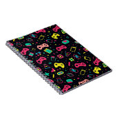 ビデオゲーム コントローラー柄 ノートブック (右側)