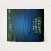 ビデオゲーム バー ミツバ祭り フォトブース 背景 タペストリー (正面(横))