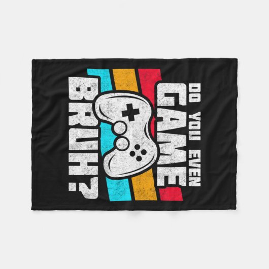 ビデオゲーム – ビデオゲーマーミーム-おもしろいビデオゲーム フリースブランケット (正面(横))