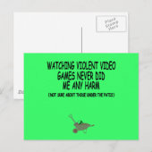 ビデオゲーム ポストカード (正面/裏面)