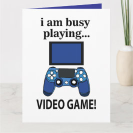 ビデオゲーム 私は忙しくビデオゲームをプレイしている カード
