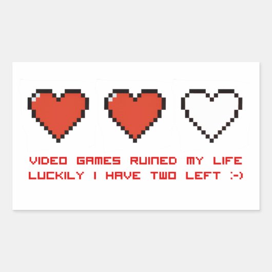 ビデオゲーム 長方形シール (正面)