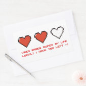 ビデオゲーム 長方形シール (封筒)