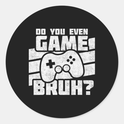 ビデオゲーム – Pcコンソールゲーム – おもしろいビデオゲーム ラウンドシール (正面)