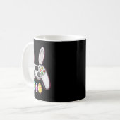 ビデオゲームBunny EggsコントローラーEaster Day Gaming コーヒーマグカップ (正面左)