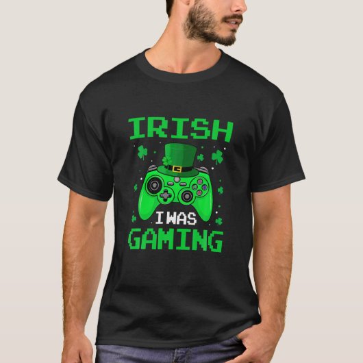 ビデオゲームIrish私はゲーム幸せSt patricksダ Tシャツ (正面)