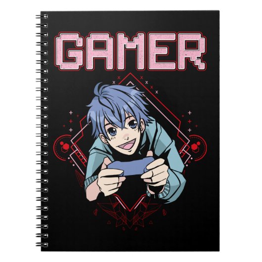 ビデオゲームKid Anime クール Console Gaming ノートブック (正面)