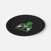 ビデオゲームLeprechaun BoysSt patricks day・ゲーマー ペーパープレート (アングル)