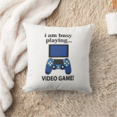 ビデオゲー忙しム私は遊のビデオゲーム クッション (ブランケット)