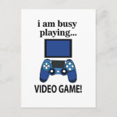 ビデオゲー忙しム私は遊のビデオゲーム ポストカード (正面)